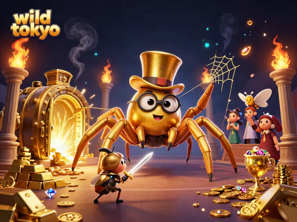 Experience the excitement of wild tokyo casino with adventurous characters and treasures.